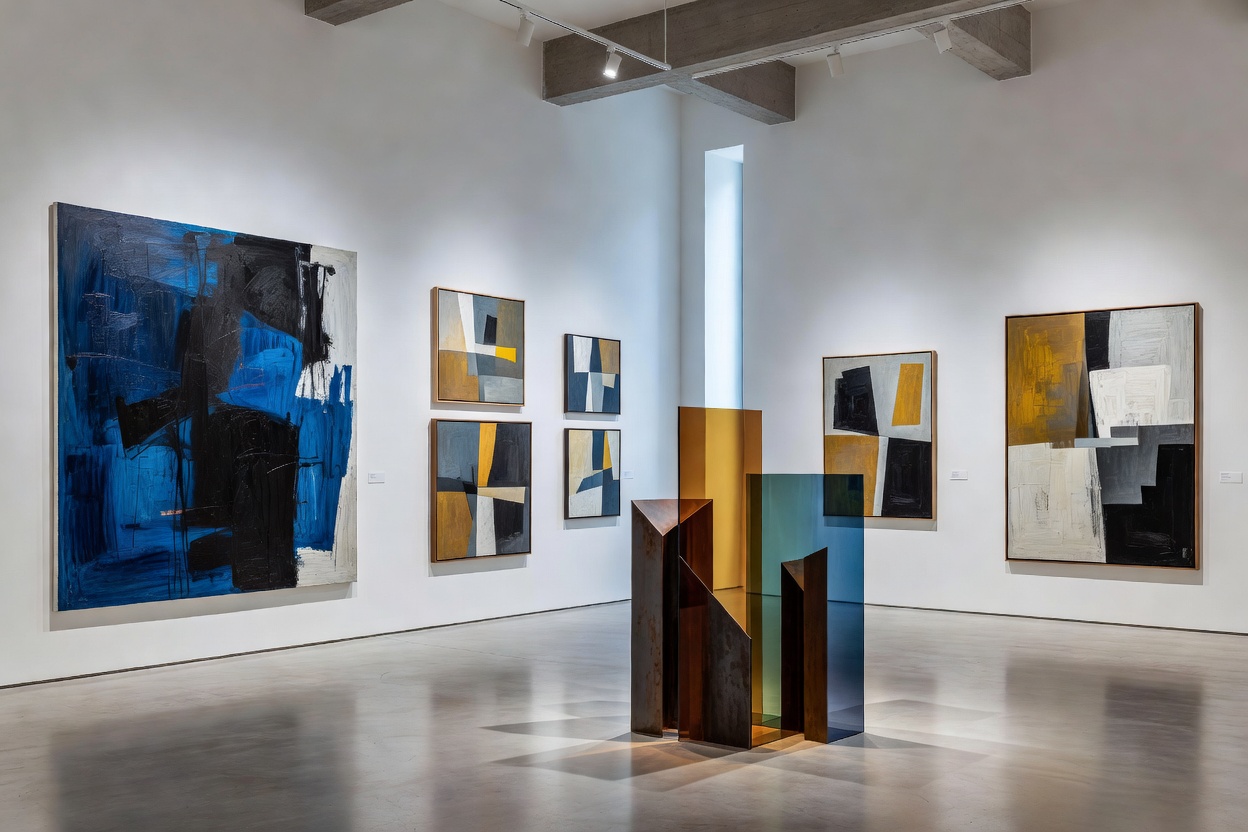 Abstract Fine Art Gallery Exhibition Space