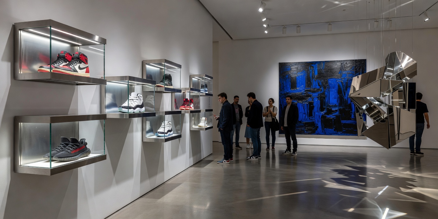Grail Sneaker Exhibition alongside Fine Contemporary Art